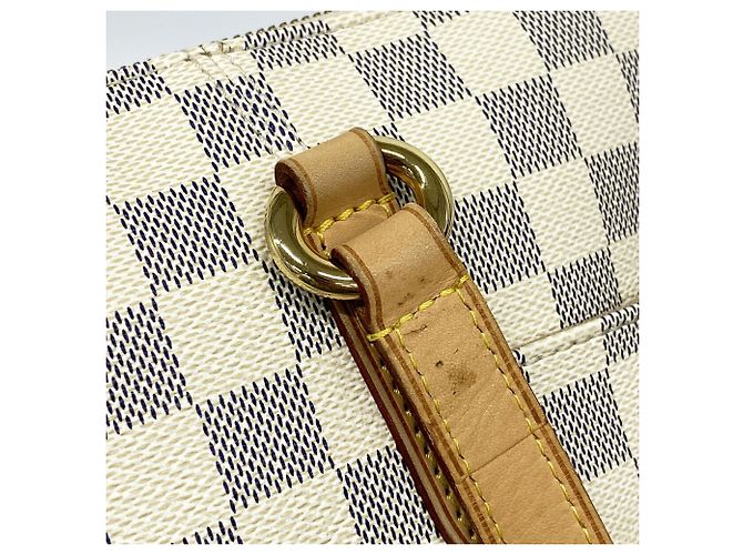 Sac cabas Louis Vuitton Damier Azur Totally PM Blanc - vue 8