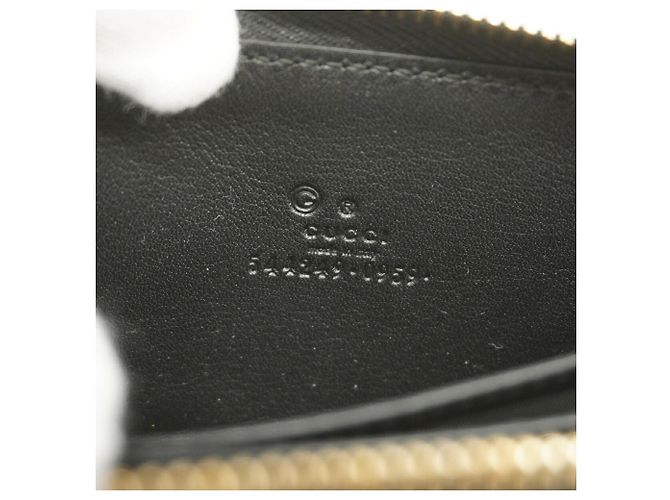 Monedero Gucci de piel negra Negro - vista 4
