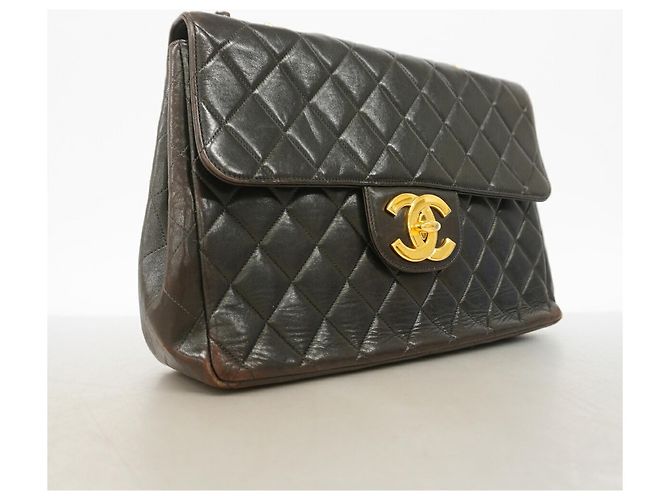 Bolsa de Ombro Chanel Large Matelassé Preta Preto - vista 2
