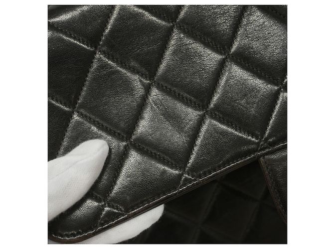 Bolsa de Ombro Chanel Large Matelassé Preta Preto - vista 9