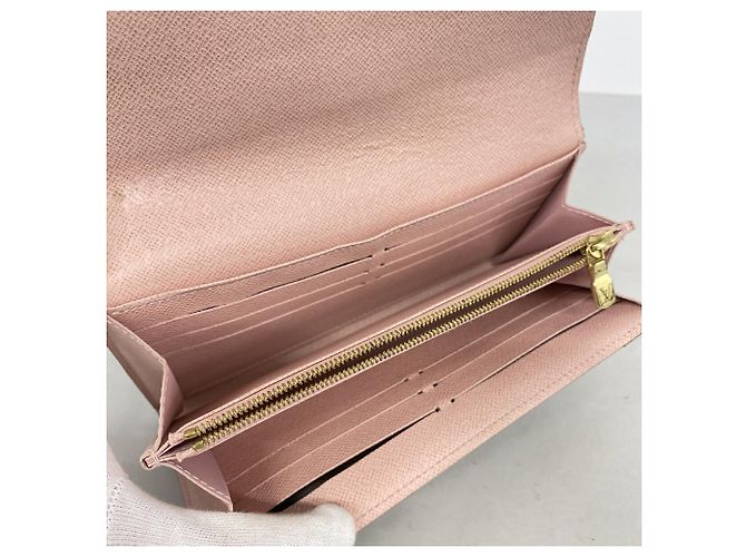 Louis Vuitton Monogram Portefeuille Sarah Long Wallet Rosa - vista 3