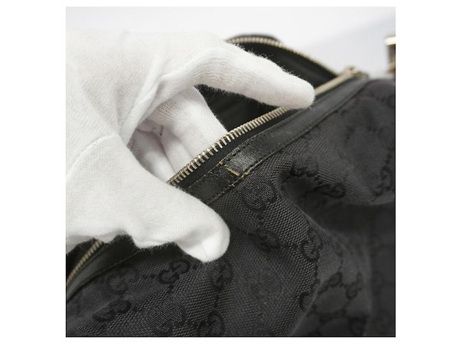 Gucci GG Canvas Schultertasche Schwarz - Ansicht 6