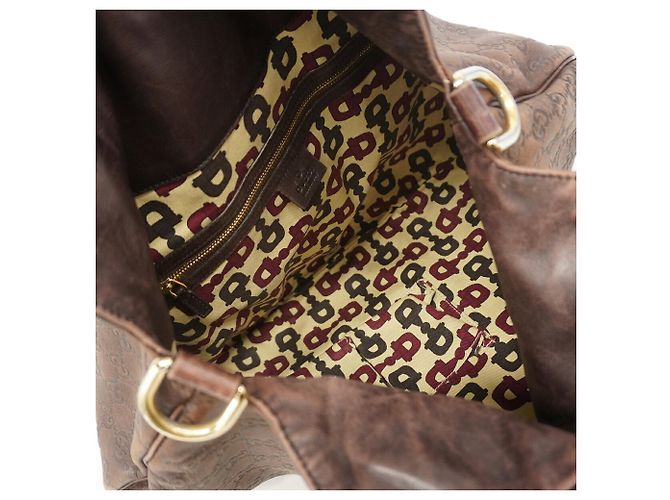 Borsa a mano Gucci Guccissima in pelle marrone - vista 4
