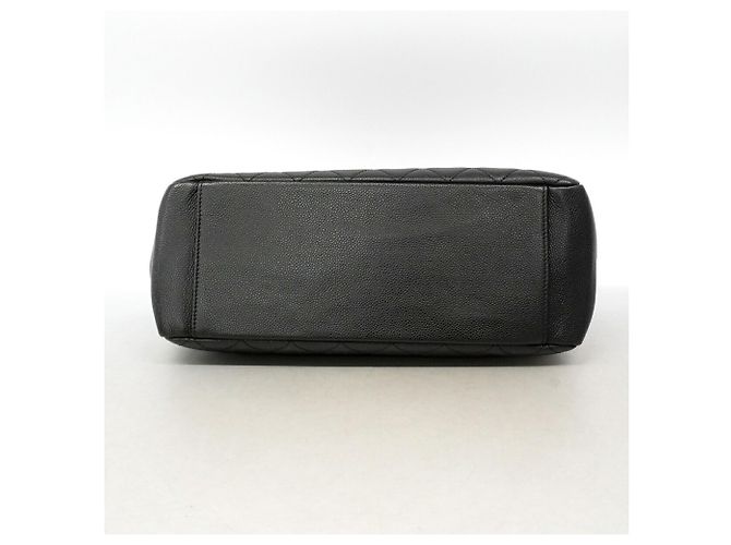 Borsa Tote Chanel in pelle di vitello martellata nera Nero - vista 3