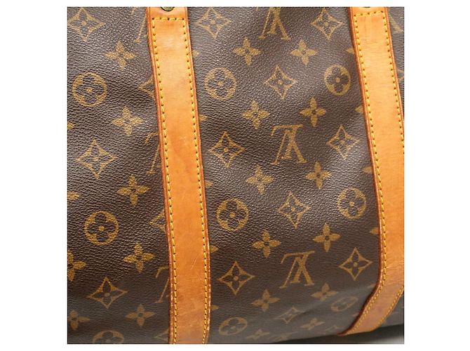 Louis Vuitton Brown Boston Monogram Keepall 55 M41424 - view 12