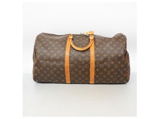 Louis Vuitton Brown Boston Monogram Keepall 55 M41424 - view 13