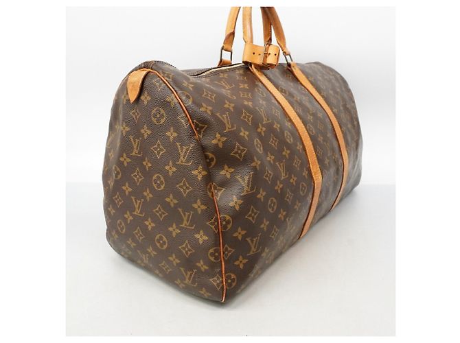 Louis Vuitton Brown Boston Monogram Keepall 55 M41424 - view 2