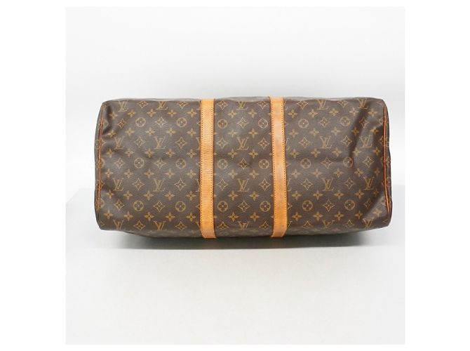 Louis Vuitton Brown Boston Monogram Keepall 55 M41424 - view 3