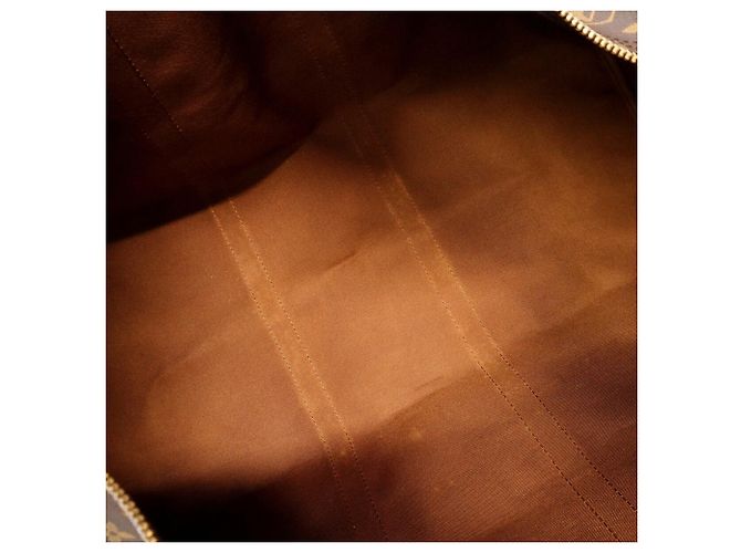 Louis Vuitton Brown Boston Monogram Keepall 55 M41424 - view 4