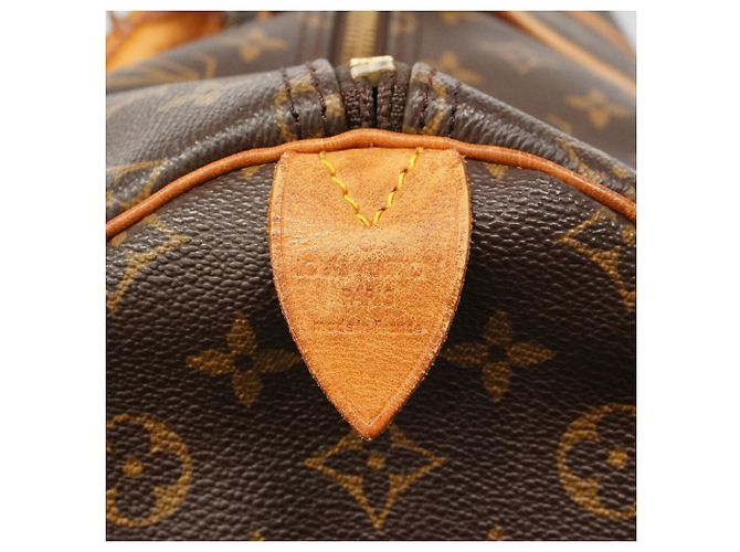 Louis Vuitton Brown Boston Monogram Keepall 55 M41424 - view 5