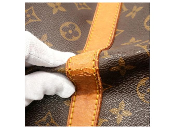 Louis Vuitton Brown Boston Monogram Keepall 55 M41424 - view 6