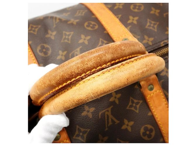 Louis Vuitton Brown Boston Monogram Keepall 55 M41424 - view 7