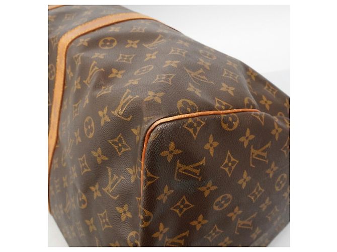 Louis Vuitton Brown Boston Monogram Keepall 55 M41424 - view 8