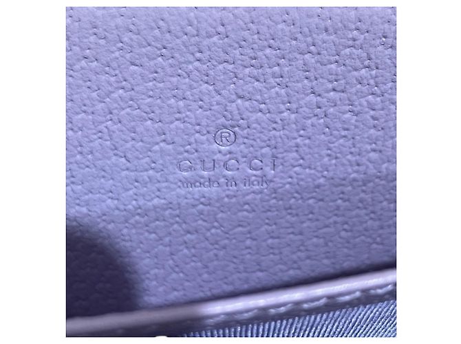 Tarjetero Gucci Jumbo GG Beige Púrpura - vista 4