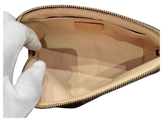 Louis Vuitton Pochette Cosmetic Handbag Pouch Braun - Ansicht 5