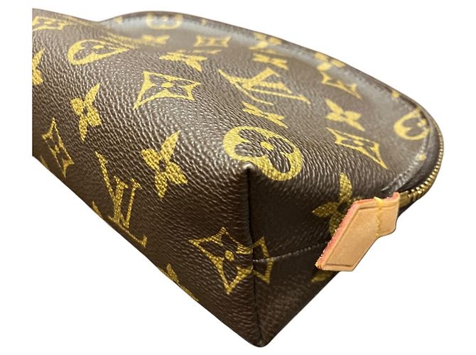 Louis Vuitton Pochette Cosmetic Handbag Pouch Braun - Ansicht 7