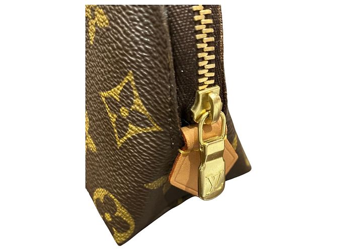 Louis Vuitton Pochette Cosmetic Handbag Pouch Braun - Ansicht 9