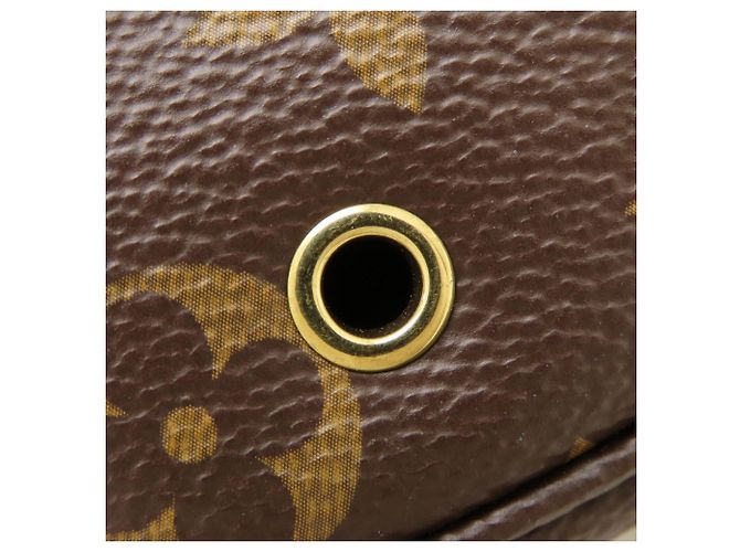 Borsa a tracolla Louis Vuitton Monogram Utility Marrone - vista 15