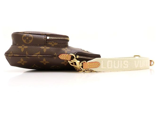 Borsa a tracolla Louis Vuitton Monogram Utility Marrone - vista 3