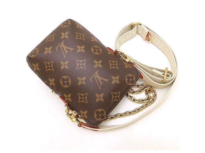 Borsa a tracolla Louis Vuitton Monogram Utility Marrone - vista 5