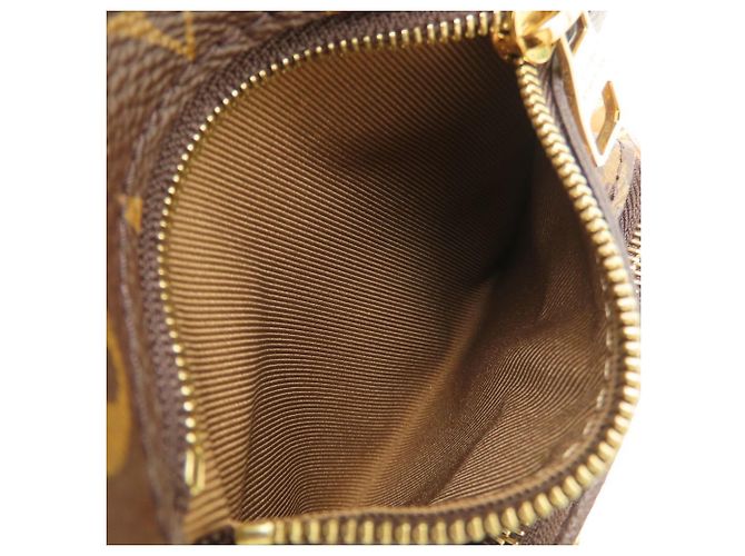 Borsa a tracolla Louis Vuitton Monogram Utility Marrone - vista 8