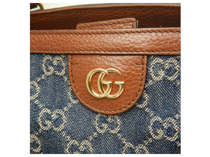 Borsa Tote Gucci Ophidia Marrone Blu - vista 10