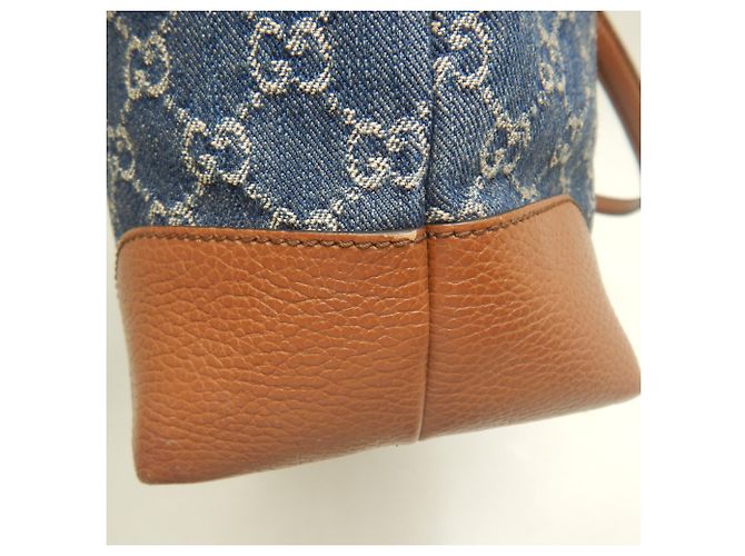 Borsa Tote Gucci Ophidia Marrone Blu - vista 12
