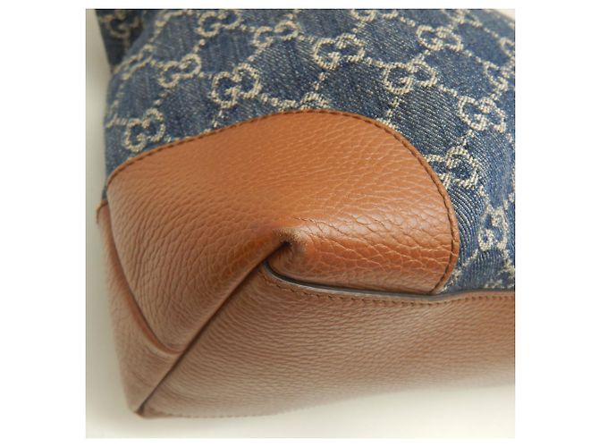 Borsa Tote Gucci Ophidia Marrone Blu - vista 15