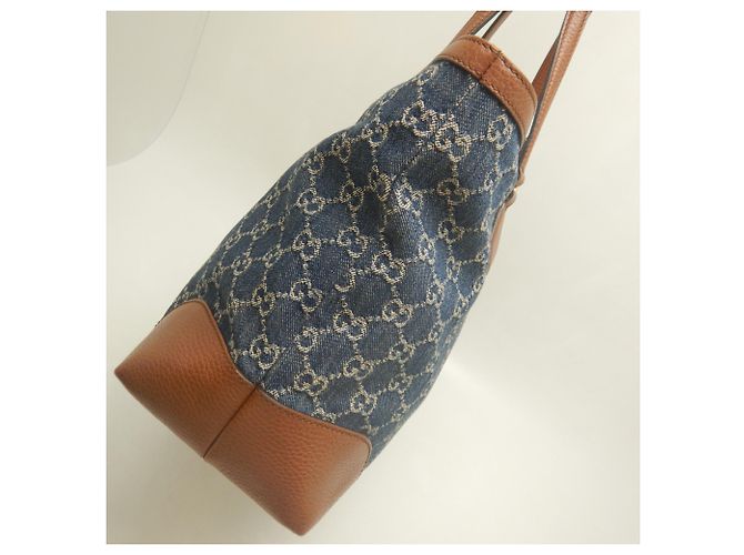 Borsa Tote Gucci Ophidia Marrone Blu - vista 7