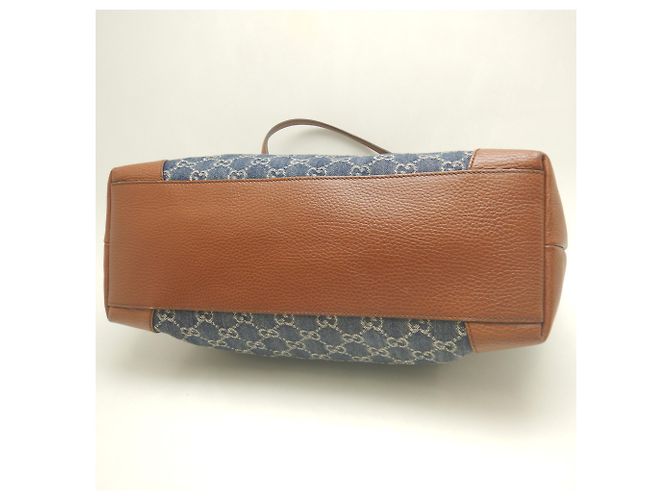 Borsa Tote Gucci Ophidia Marrone Blu - vista 8
