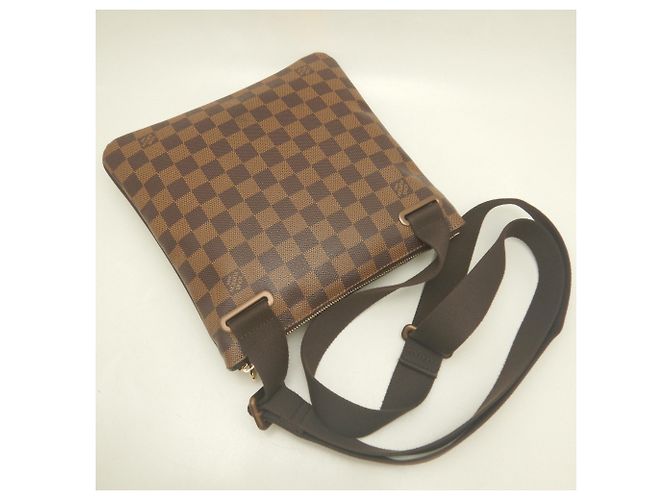 Louis Vuitton Damier Pochette Plat Brooklyn Shoulder Bag Damier ebene - vista 3