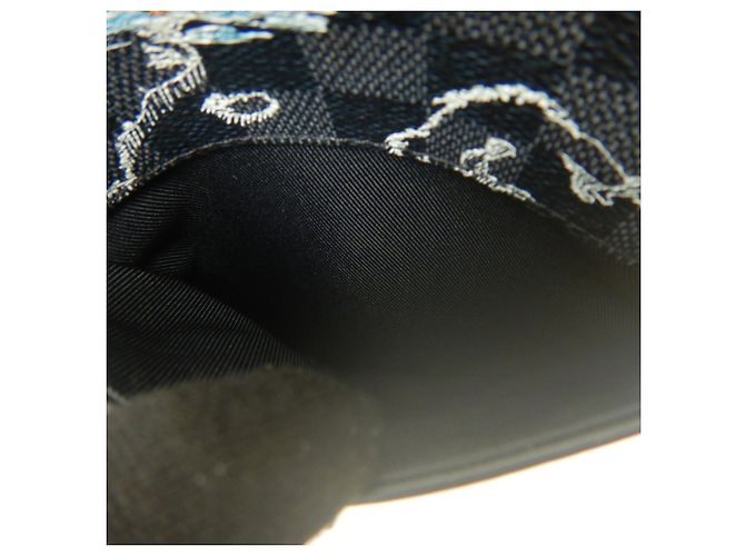 Bolsa de Ombro Louis Vuitton Damier Graphite Map Danube PM NM Preto - vista 15