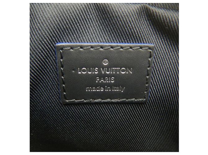 Bolsa de Ombro Louis Vuitton Damier Graphite Map Danube PM NM Preto - vista 19