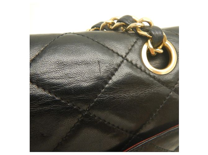 Bolsa de Ombro Chanel Double Flap com Corrente Preto - vista 14