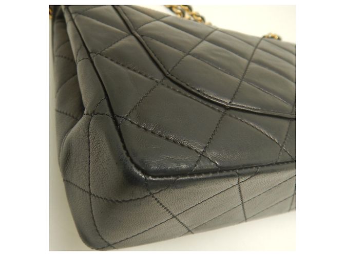 Bolsa de Ombro Chanel Double Flap com Corrente Preto - vista 18