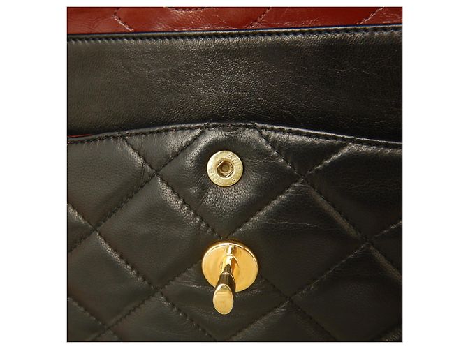 Bolsa de Ombro Chanel Double Flap com Corrente Preto - vista 22