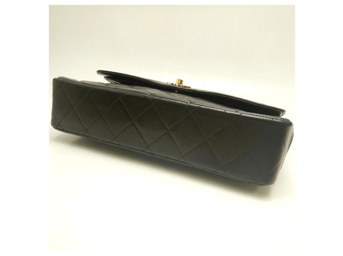 Bolsa de Ombro Chanel Double Flap com Corrente Preto - vista 5