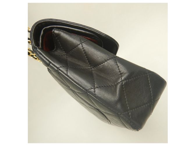 Bolsa de Ombro Chanel Double Flap com Corrente Preto - vista 9