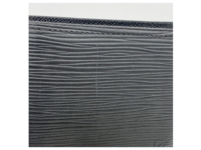 Louis Vuitton Epi Portefeuille Marco NM Wallet Nero - vista 8