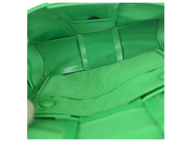 Bottega Veneta Cassette Maxi Intrecciato Leather Extra Mini Verde - vista 5