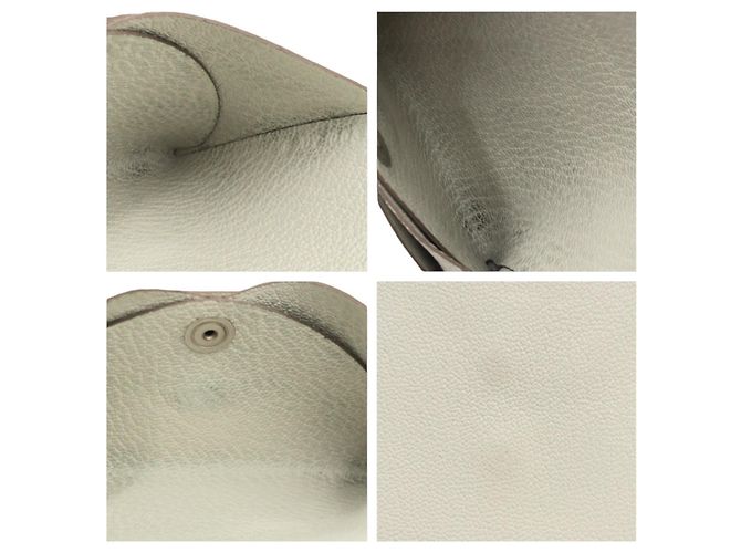 Hermès Tarjetero Hermes en piel Epsom Beige - vista 7