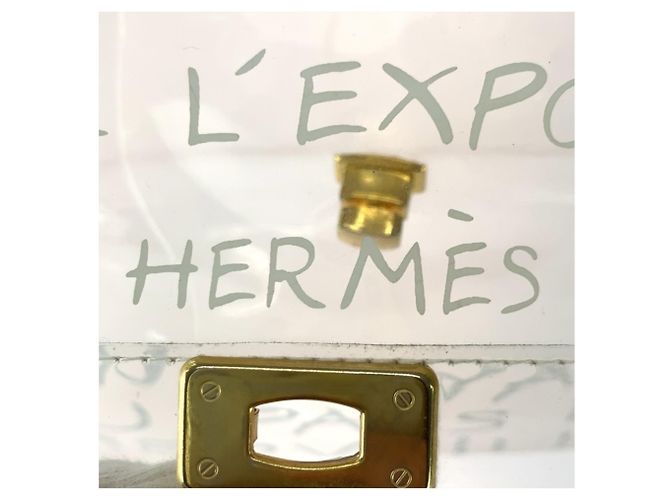 Hermès Sac à main Hermes Kelly Vinyl Blanc - vue 4