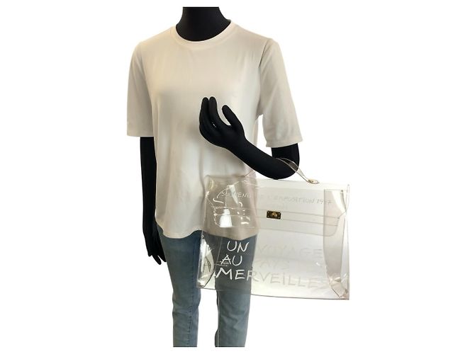 Hermès Sac à main Hermes Kelly Vinyl Blanc - vue 7
