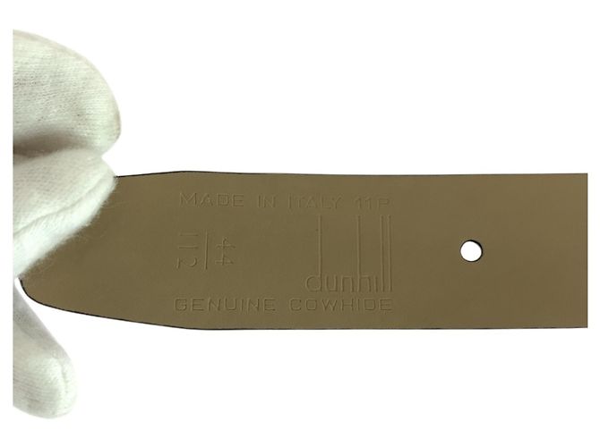 Alfred Dunhill Dunhill Gürtel aus schwarzem Leder - Ansicht 4