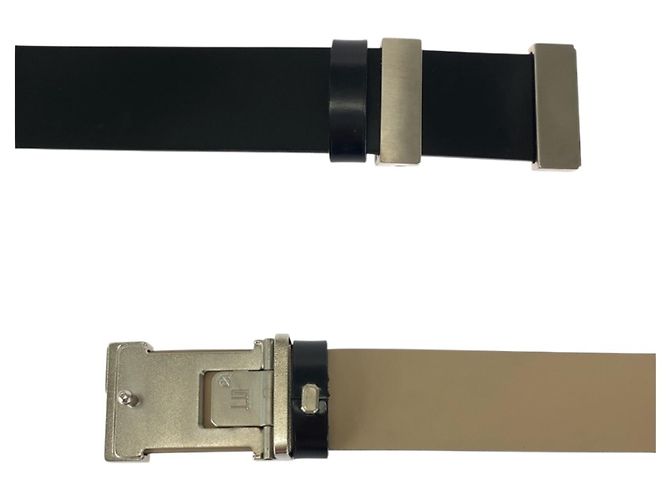 Alfred Dunhill Dunhill Gürtel aus schwarzem Leder - Ansicht 5