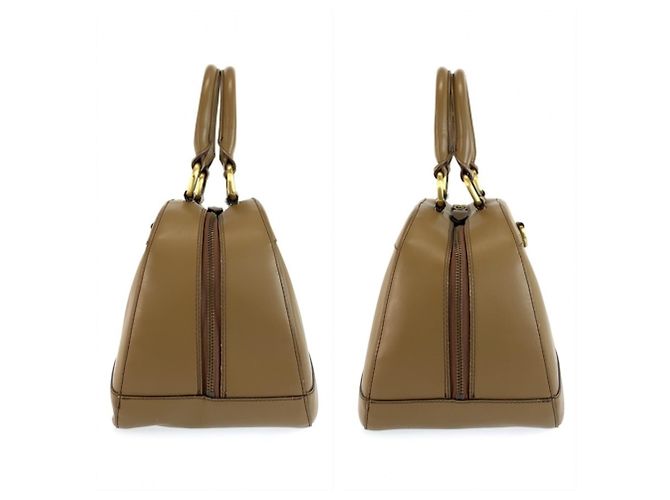 Borsa a mano Burberry in pelle marrone - vista 8