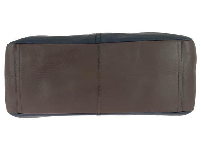 Sac 2-way COACH Lexington Marron Bleu Marine - vue 10