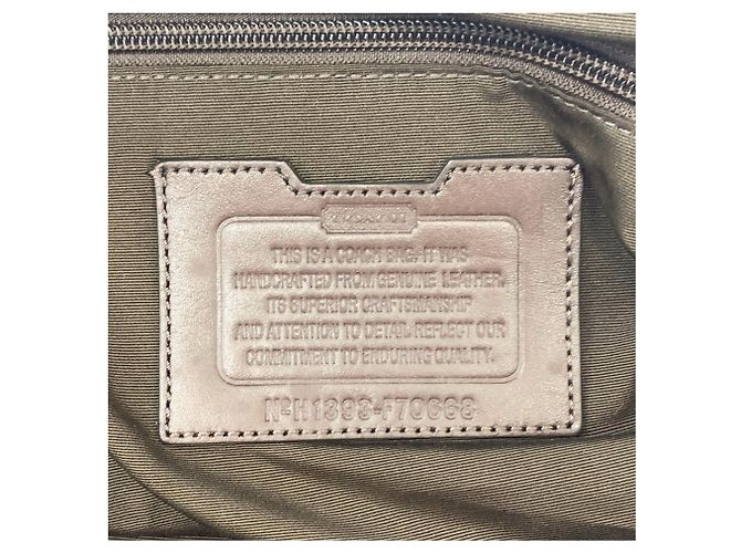 Sac 2-way COACH Lexington Marron Bleu Marine - vue 4