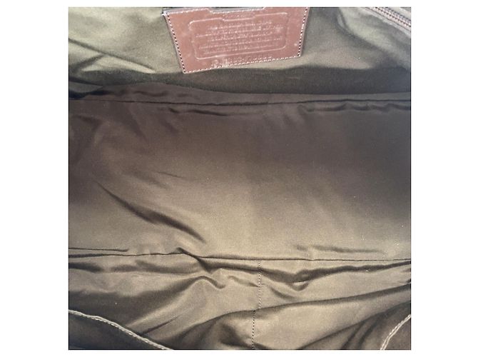 Sac 2-way COACH Lexington Marron Bleu Marine - vue 9