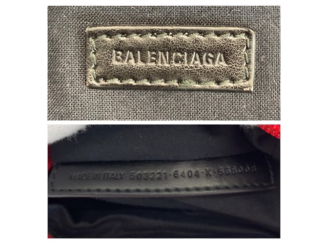Sac à dos Balenciaga Explorer Noir Rouge - vue 3